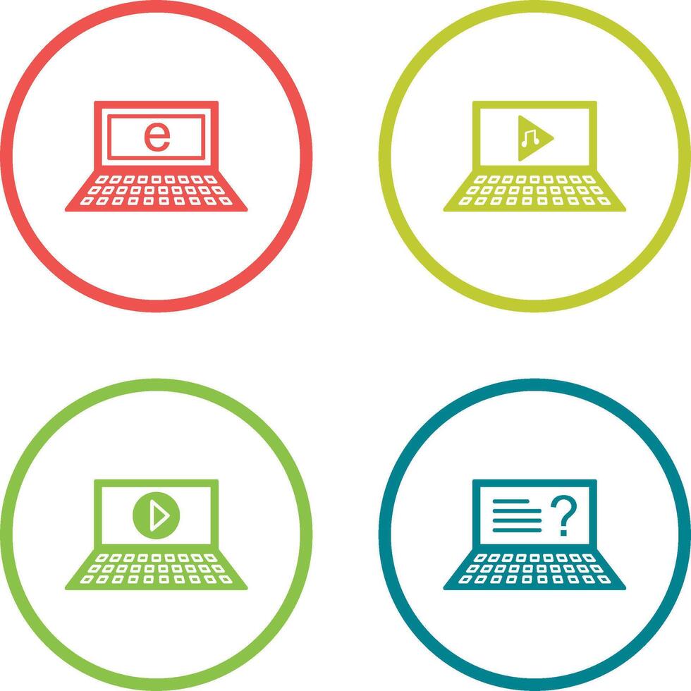 Internet and Play Music Icon vector