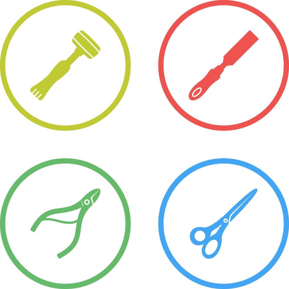 Sledgehmmer and Chisel Icon vector