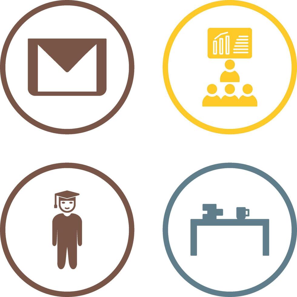e mail and class Icon vector