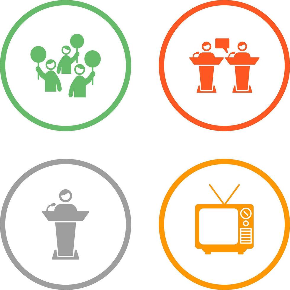 Protest and Debate Icon vector
