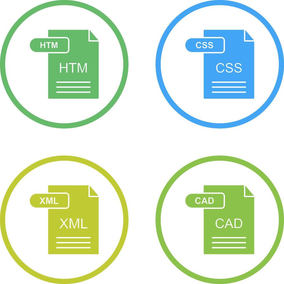 HTM and CSS Icon vector