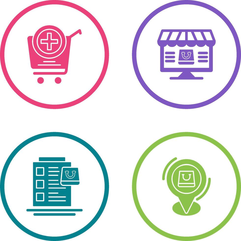 Add to Cart and Online Shopping Icon vector