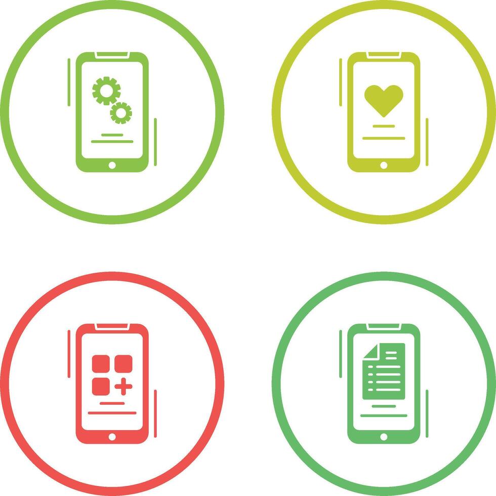 Setting and Favourite Icon vector