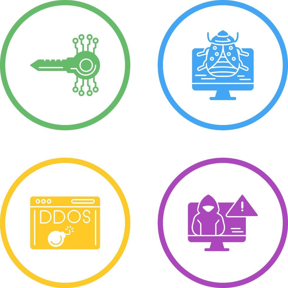 Key Code and Malware Icon 44696400 Vector Art at Vecteezy