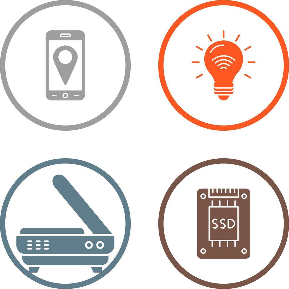 Gps and Smart Energy Icon vector