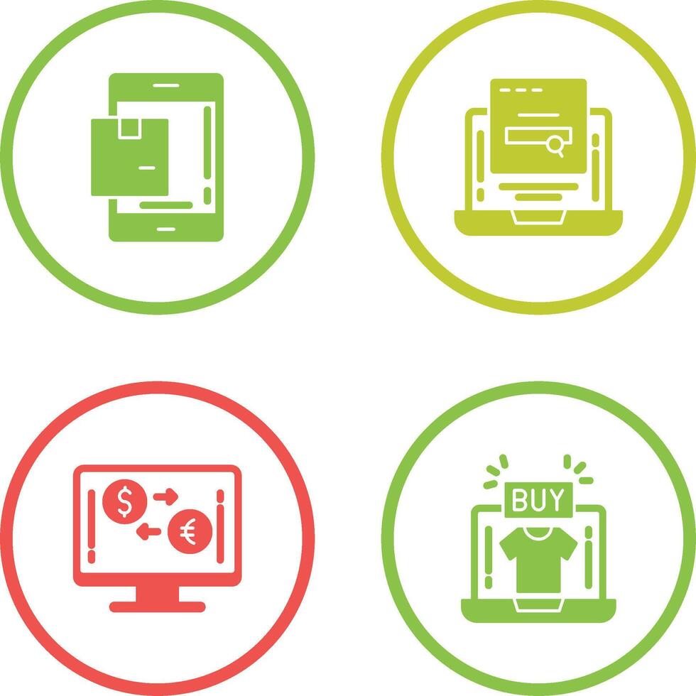 Package and Searching Icon vector
