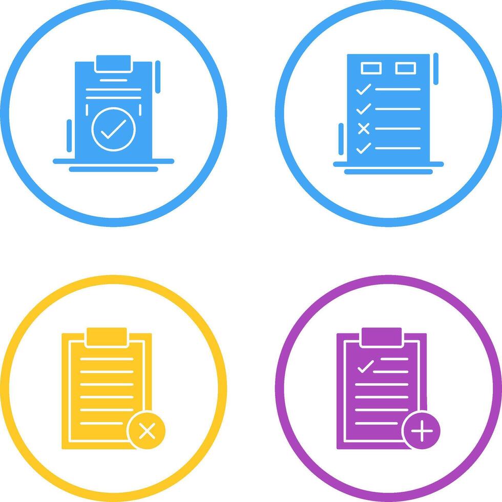 Today to Done Check List and Checkmark Icon vector