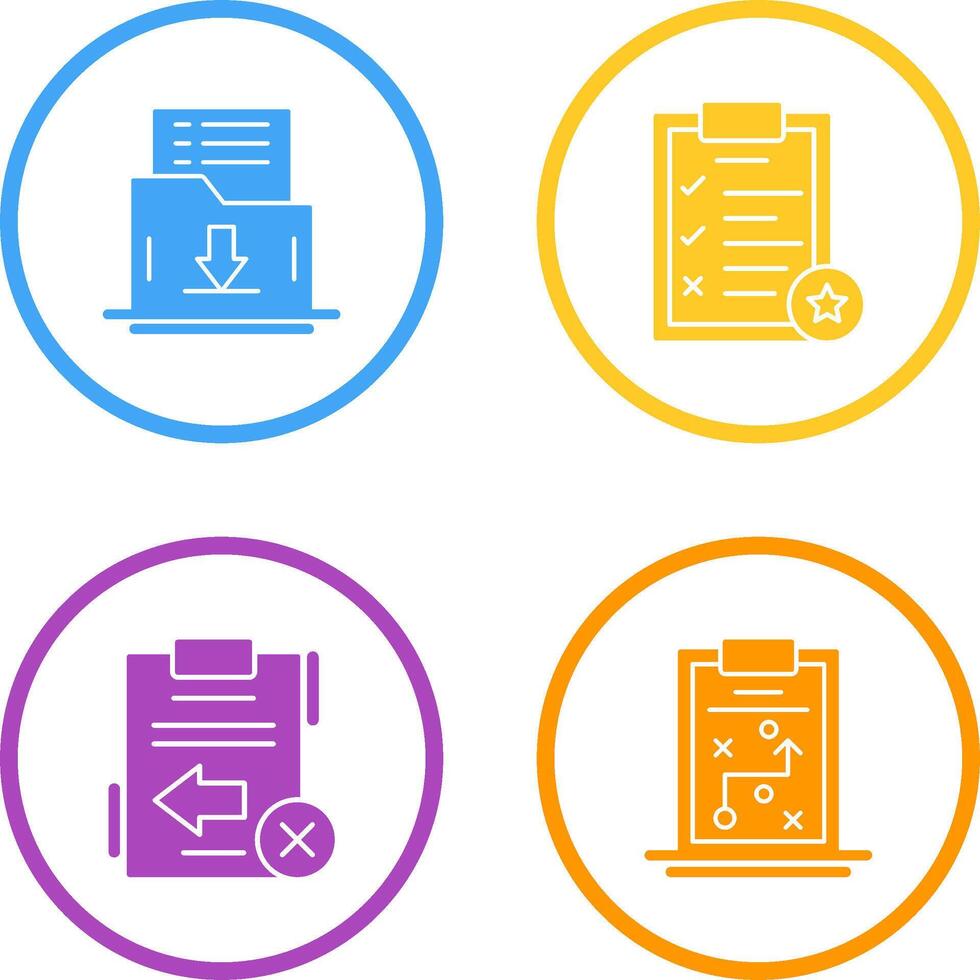 Save List and Task List Icon vector