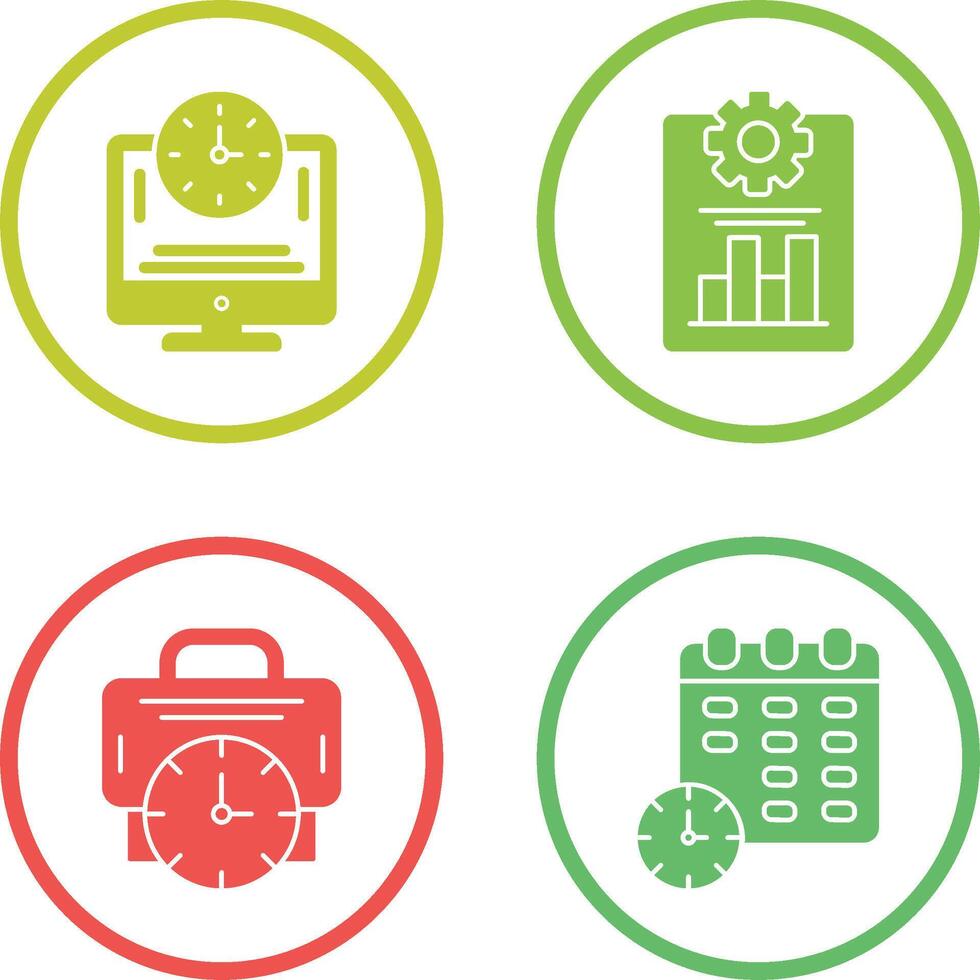 Productivity and Online Time Icon vector