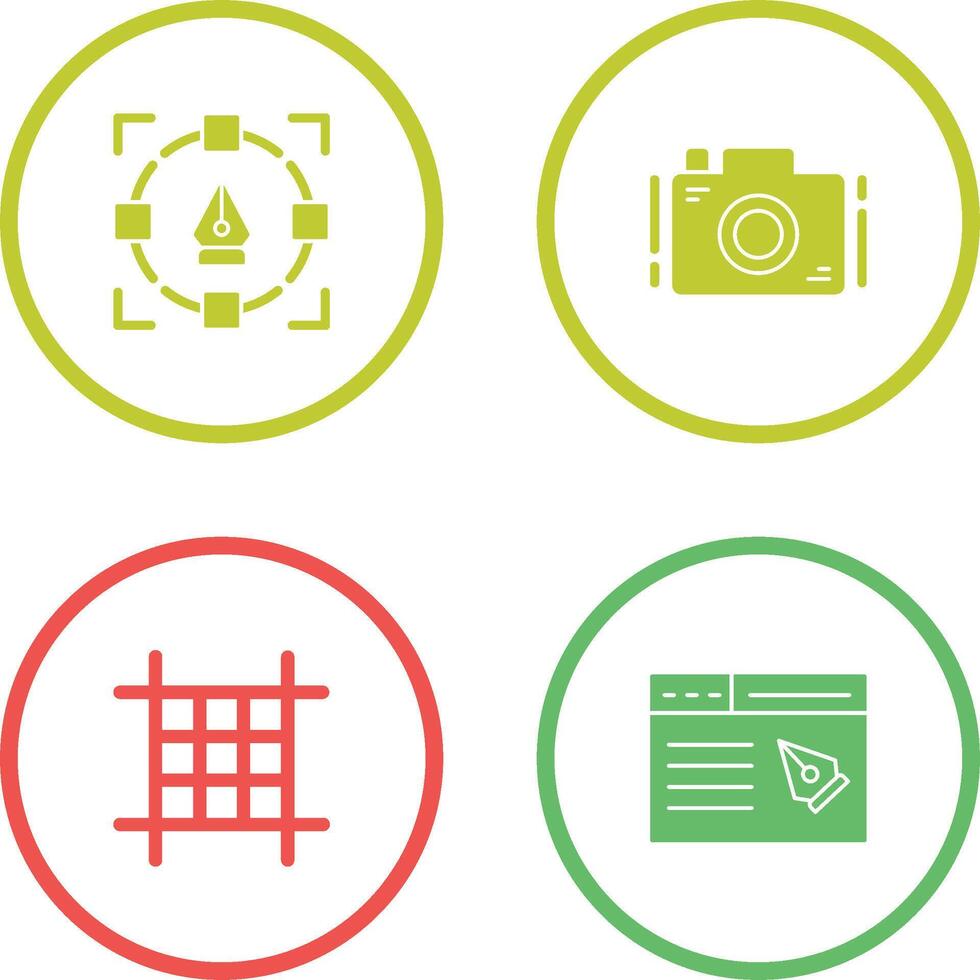 Camera and Icon vector