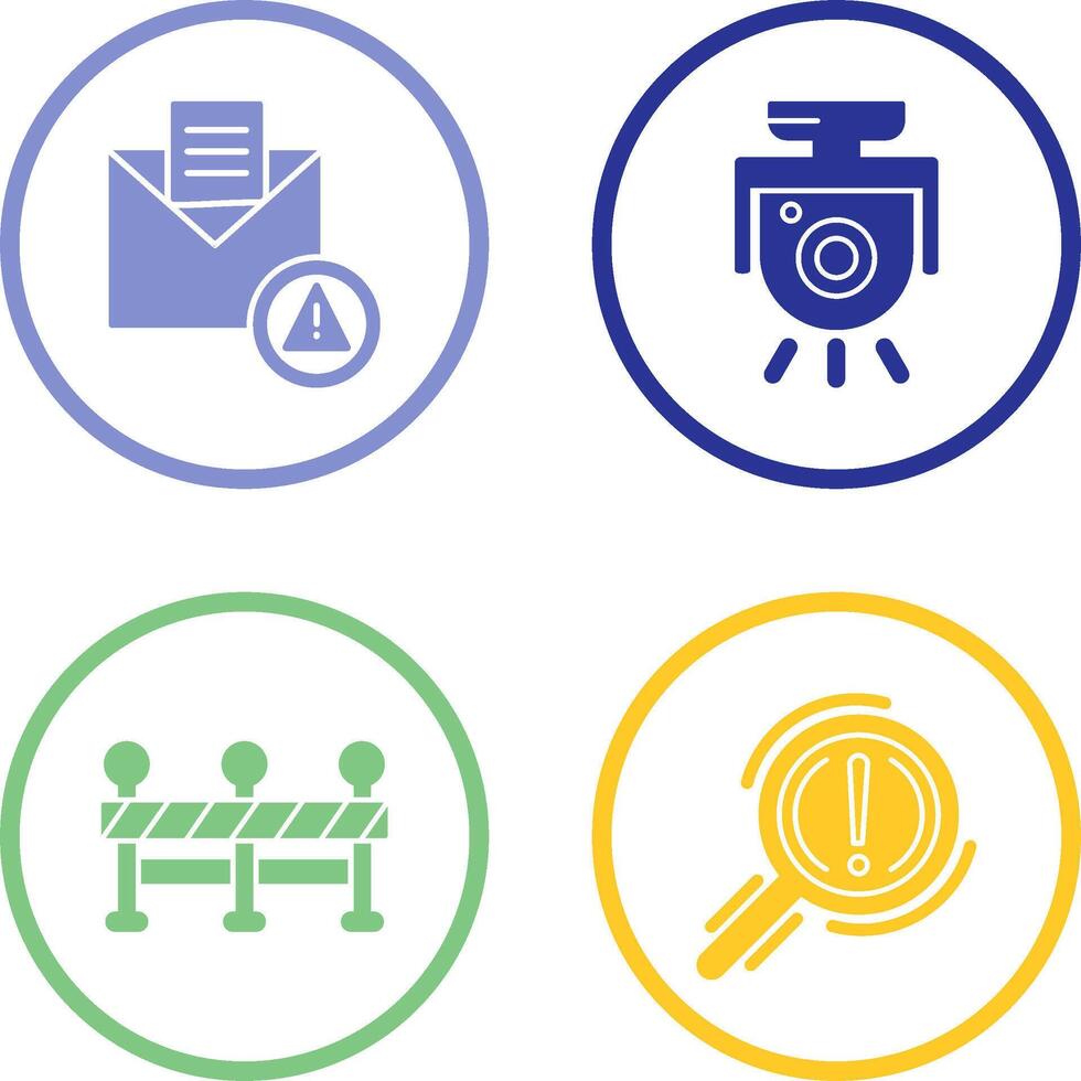 Spam and Security Camera Icon vector
