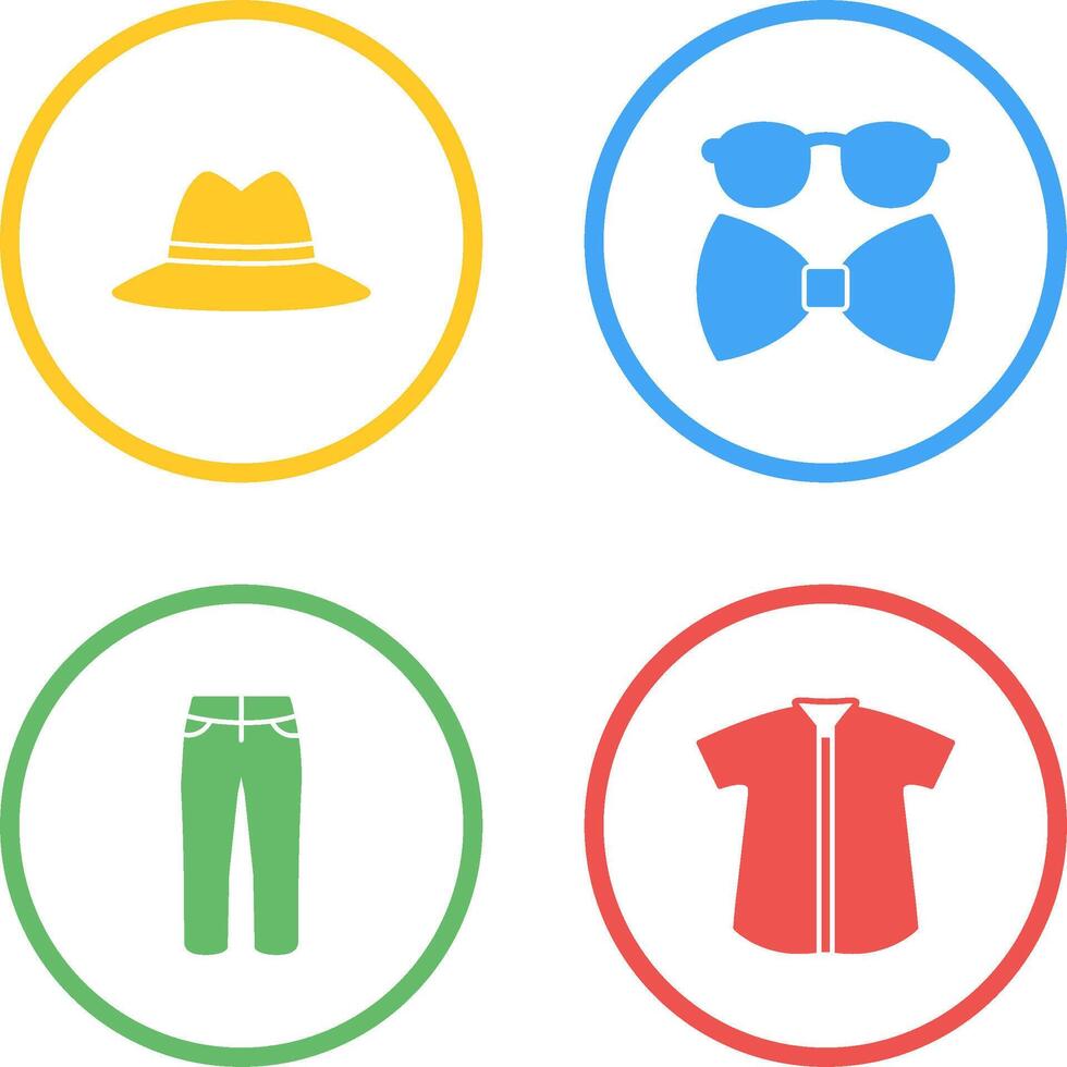 Hat and Hipster Style Icon vector