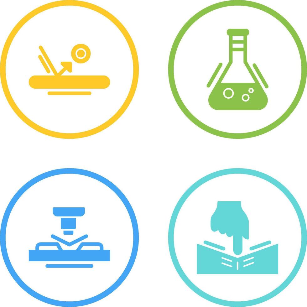 Bounce and Flask Icon vector
