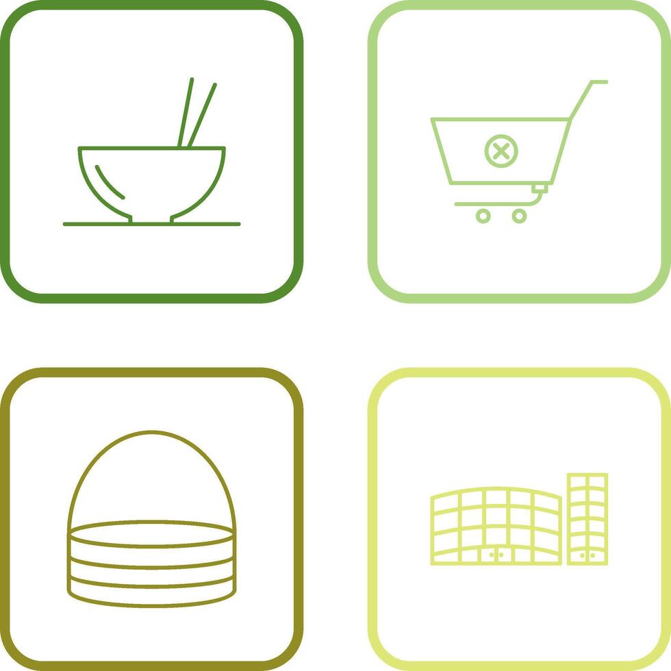 food and cancel order Icon vector