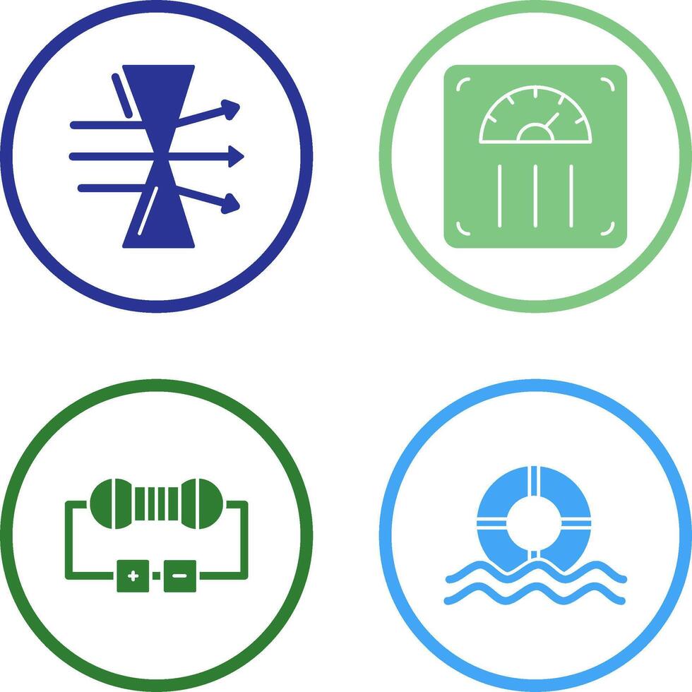 Dispersion and Weight Scale Icon vector