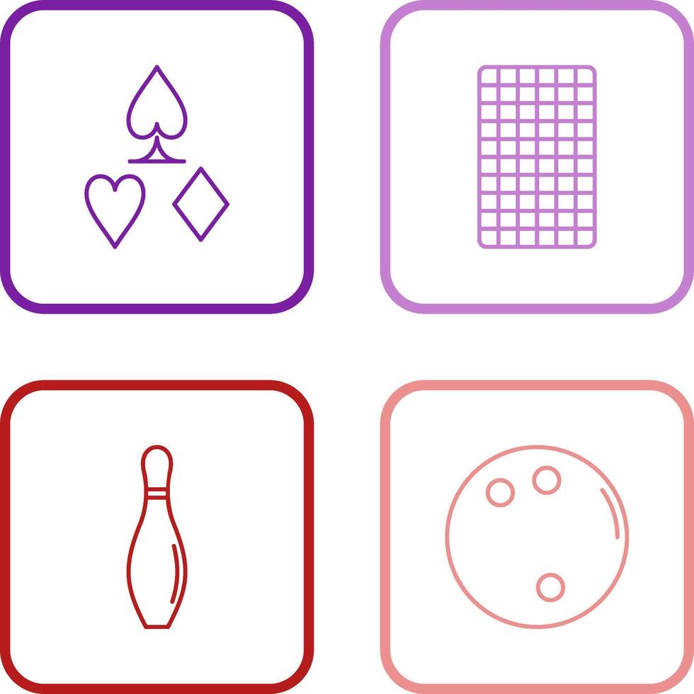 card suits and card backward Icon vector