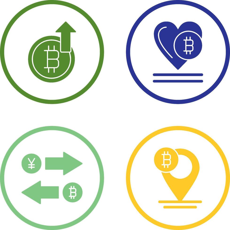 Profit and Heart Icon vector
