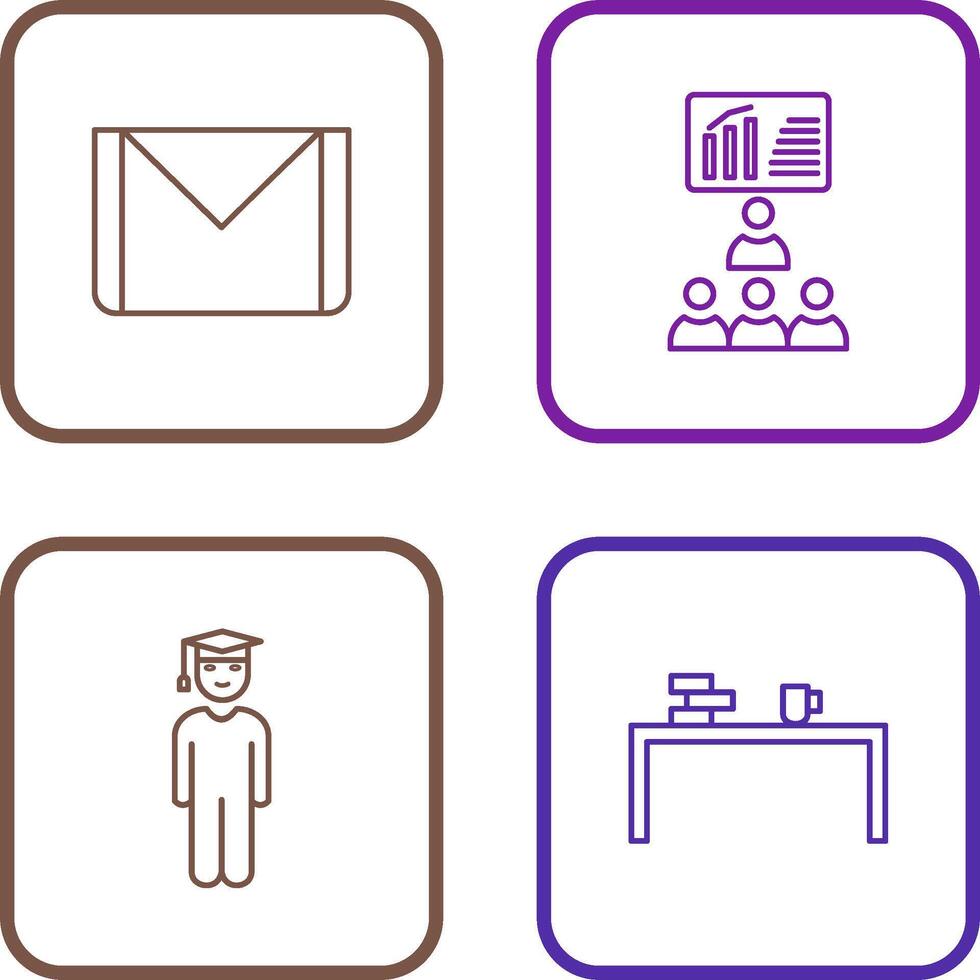 e mail and class Icon vector