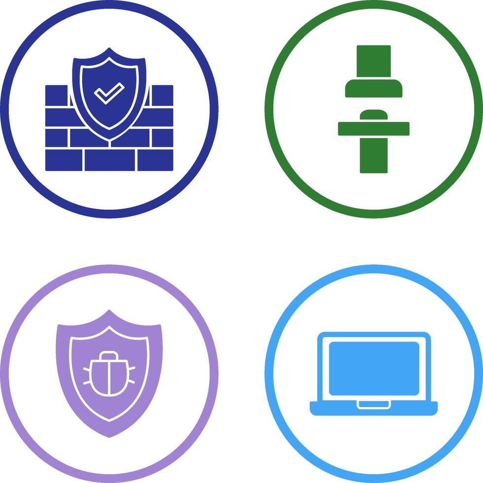 Firewall and Seat Icon vector