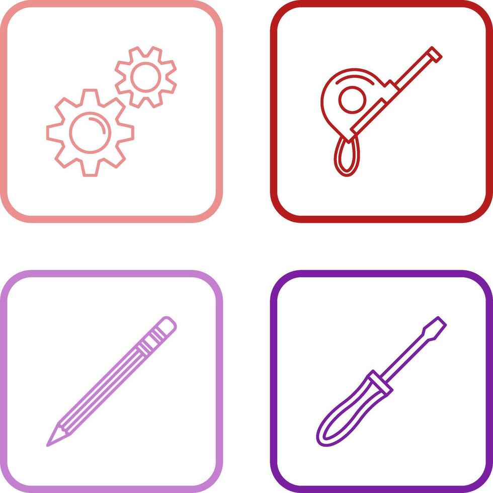 Gears and Roulette Icon vector