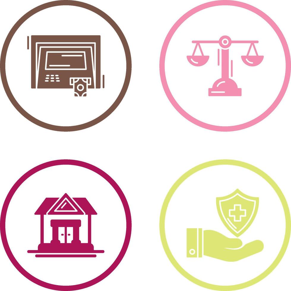 ATM and Balance Icon vector