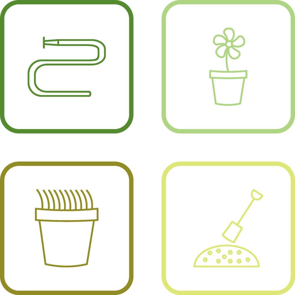 Water Pipe and Lower Pot Icon vector
