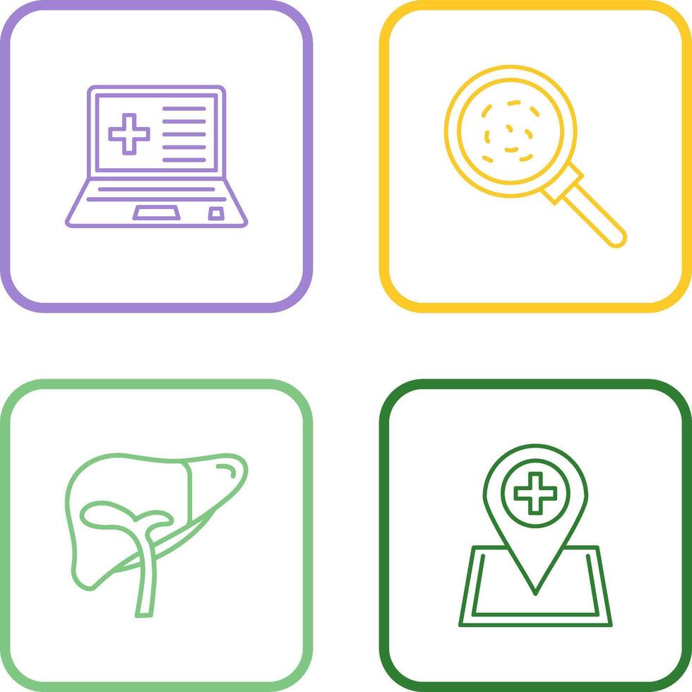 Laptop and Analytics Icon vector