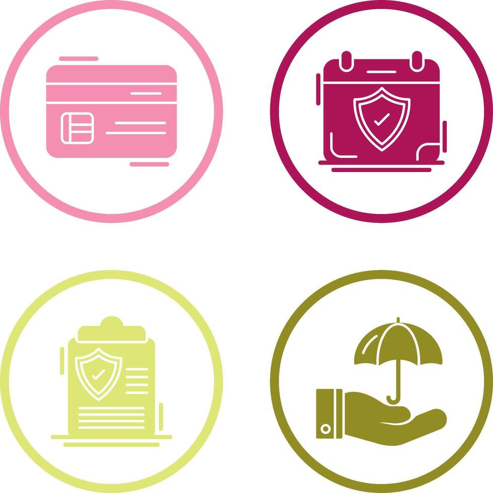 Credit Card and Period Time Icon vector