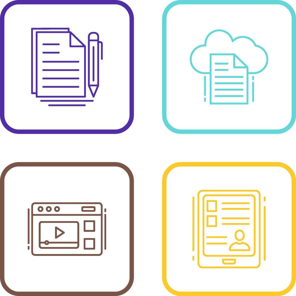 Document and File Icon vector