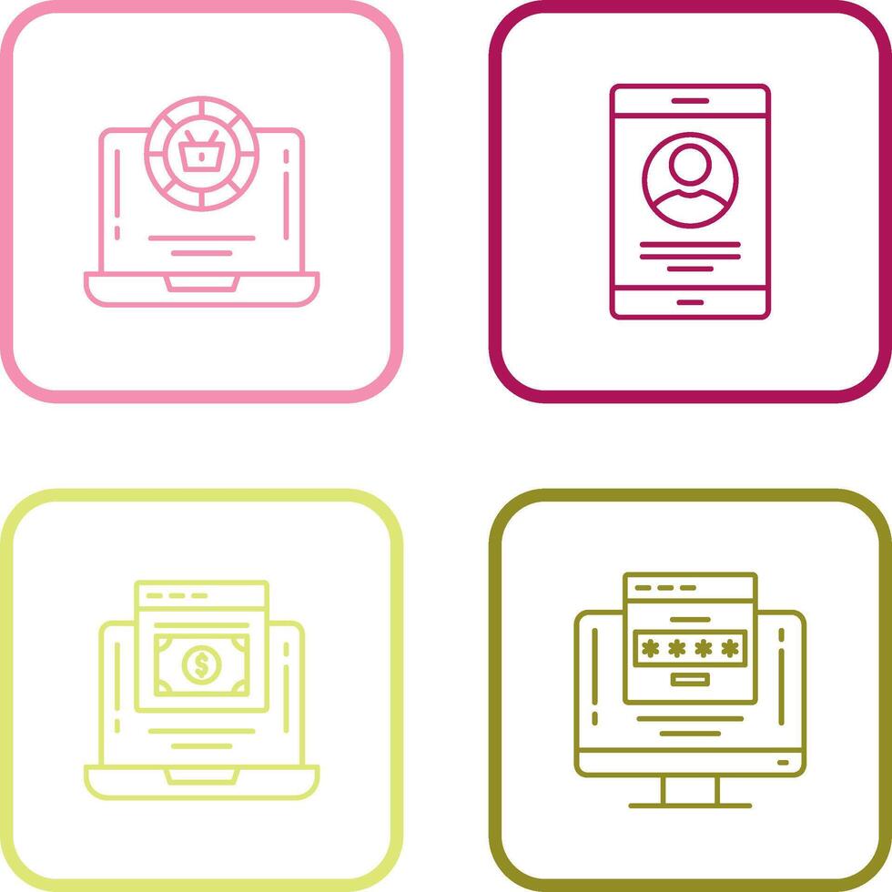 Token and Profit Icon vector