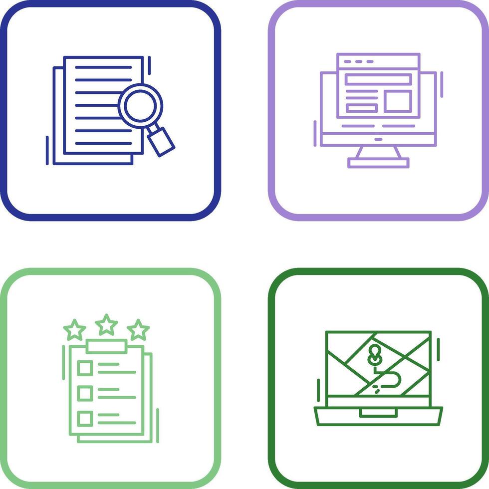 Details Looking and Adaptive Icon vector