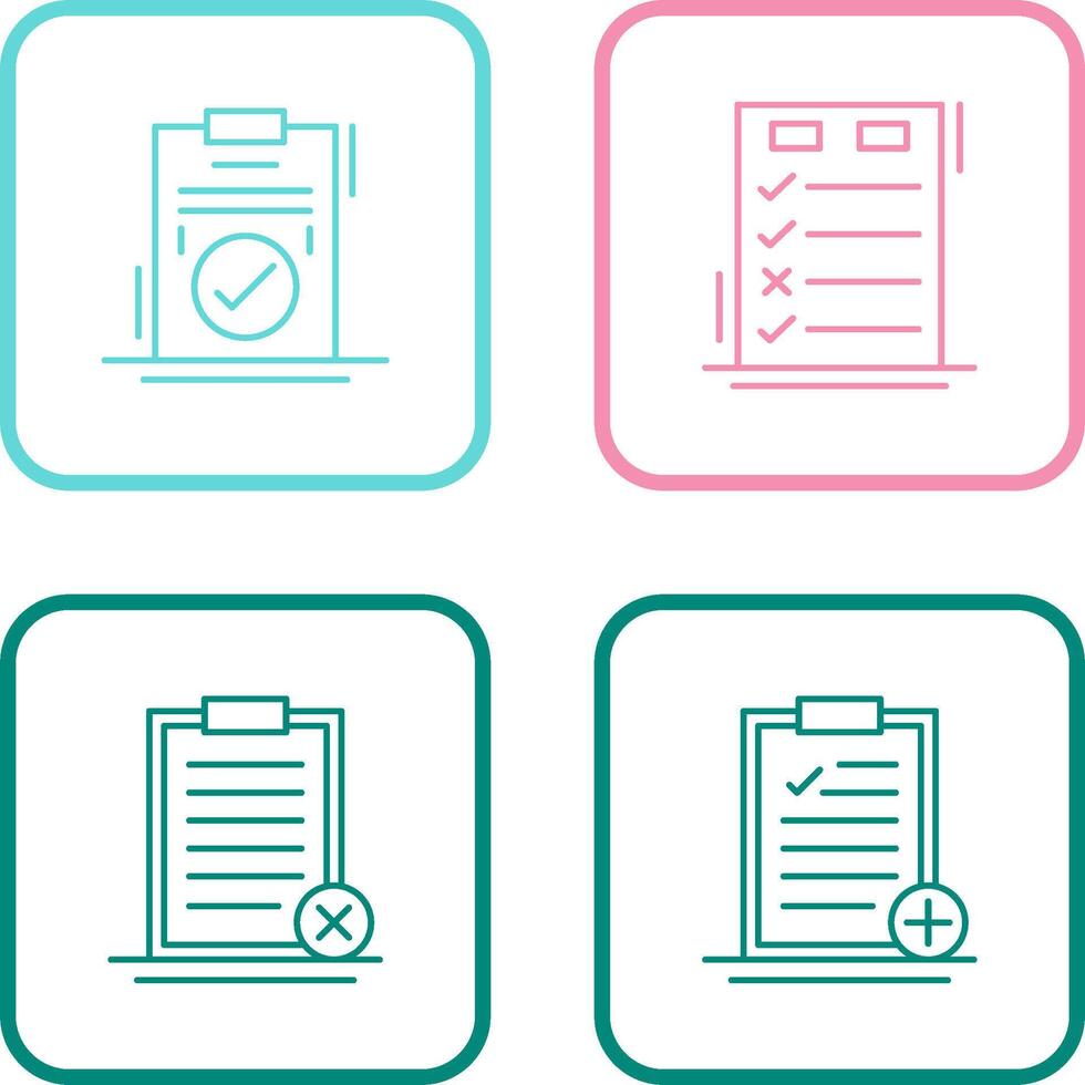 Today to Done Check List and Checkmark Icon vector