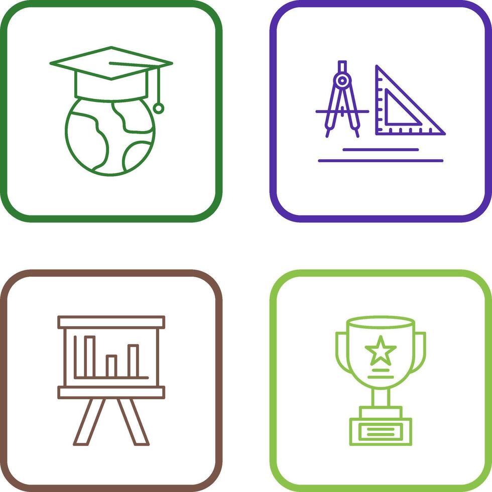 Earth and Compass Icon vector