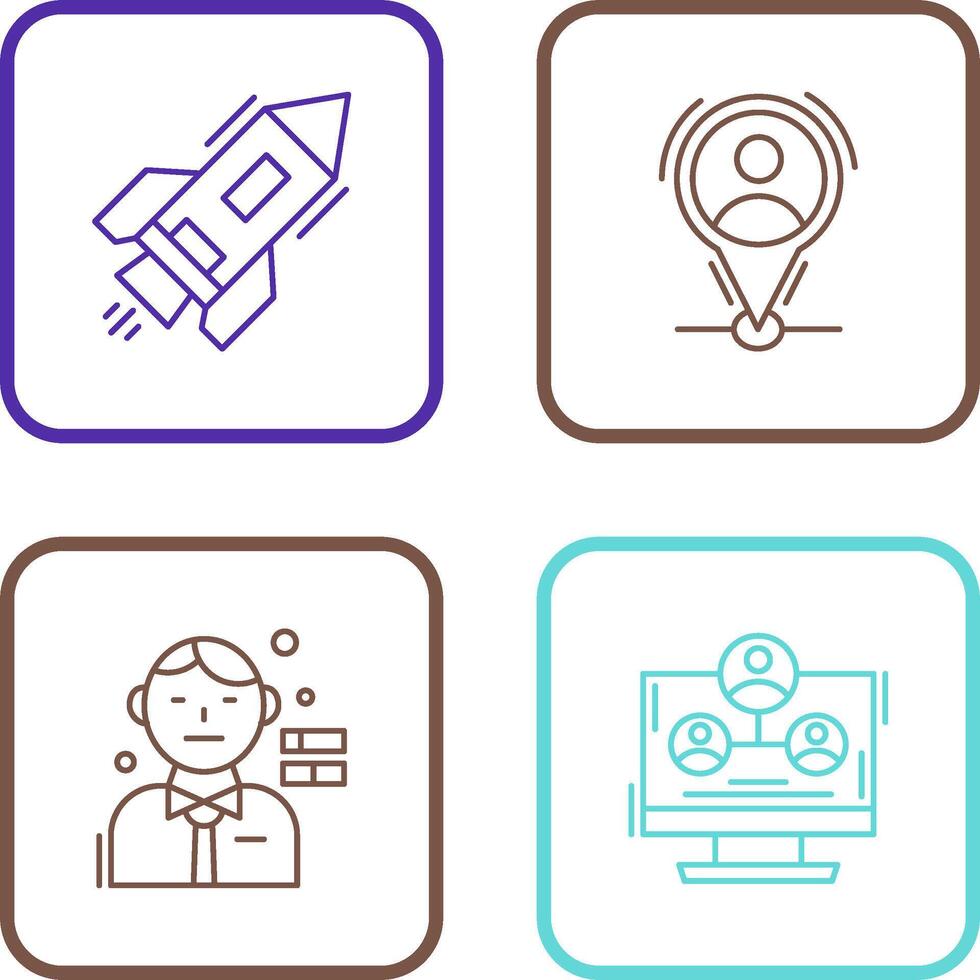 Start Up and Placeholder Icon vector