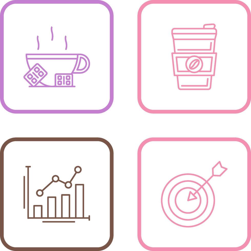 Hot Chocolate and Coffee Icon vector