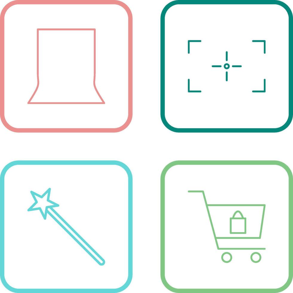 back stand and focus Icon vector