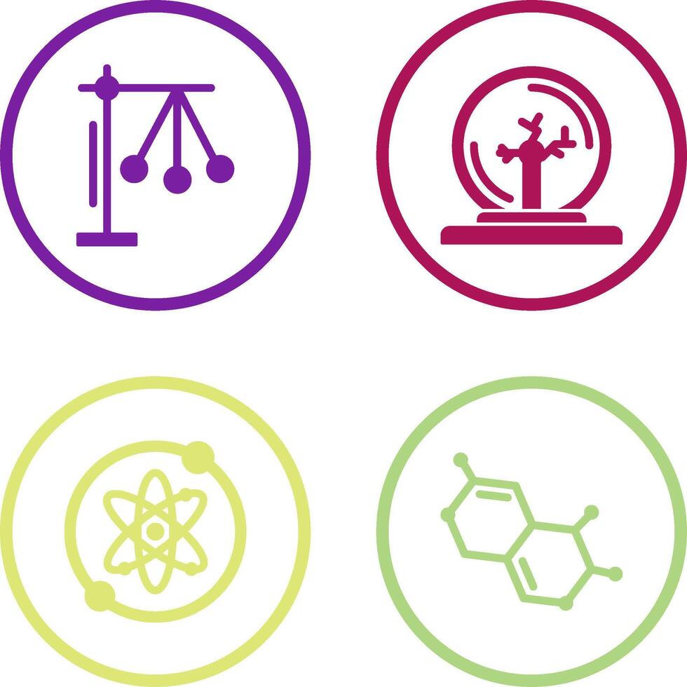 Pendulum and Plasma Ball Icon vector