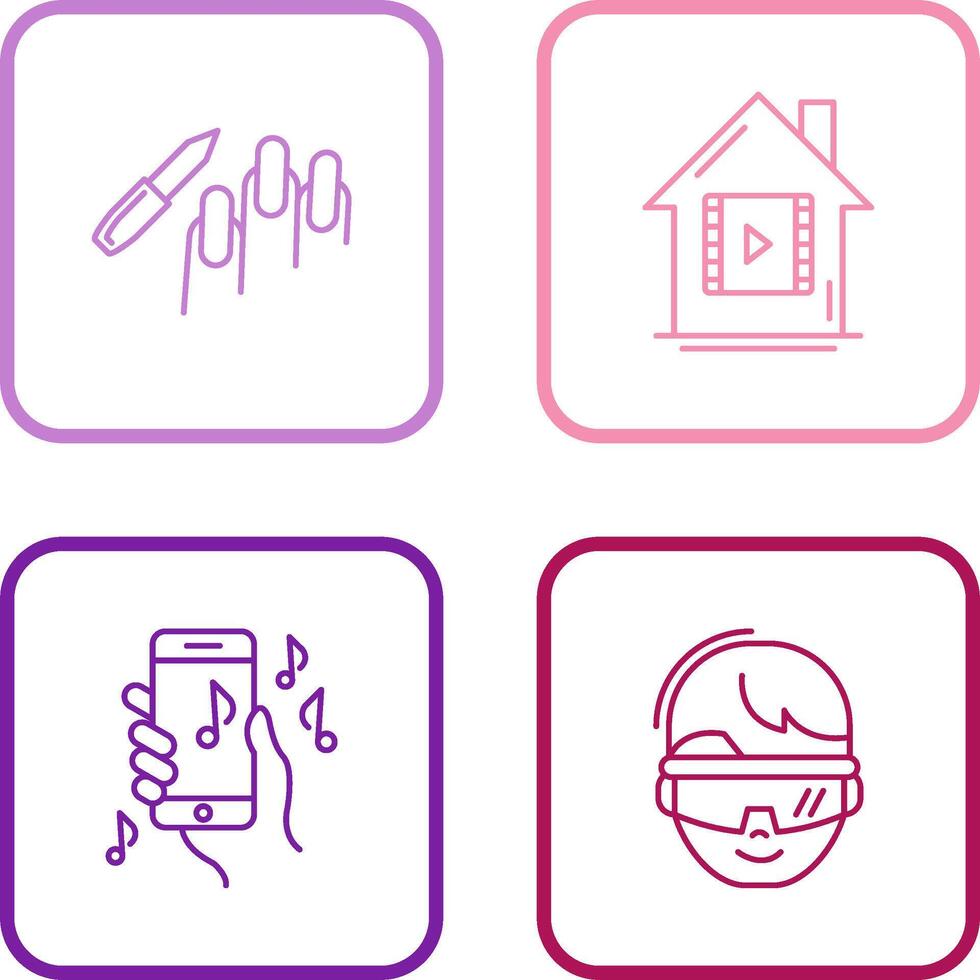 Manicure and Icon vector