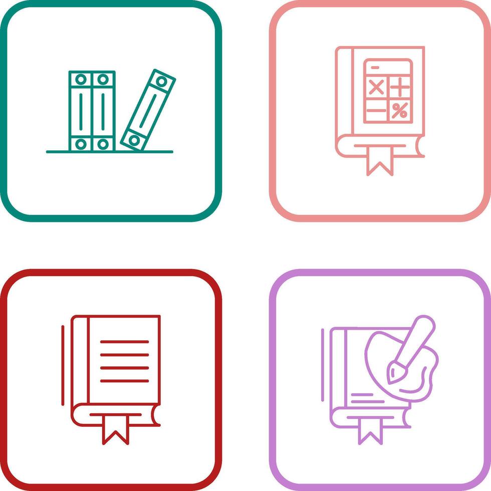 Archive and Mathematics Icon vector