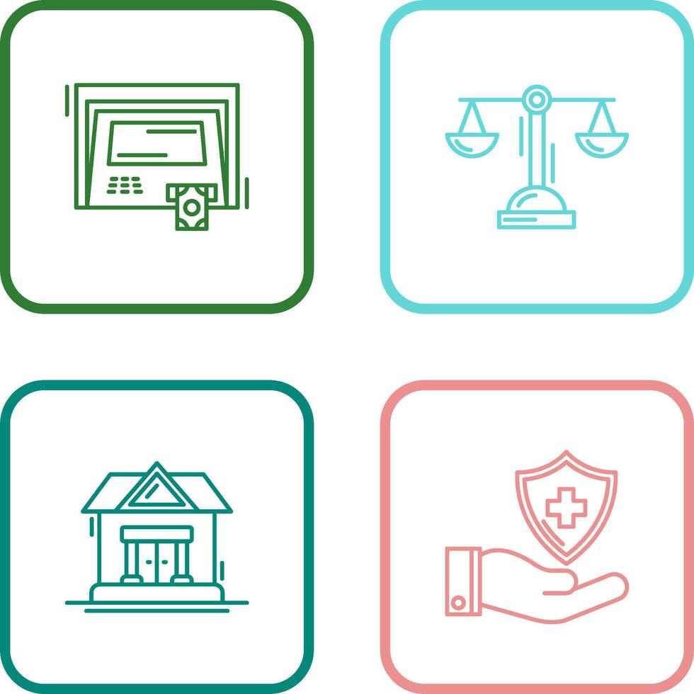 ATM and Balance Icon vector