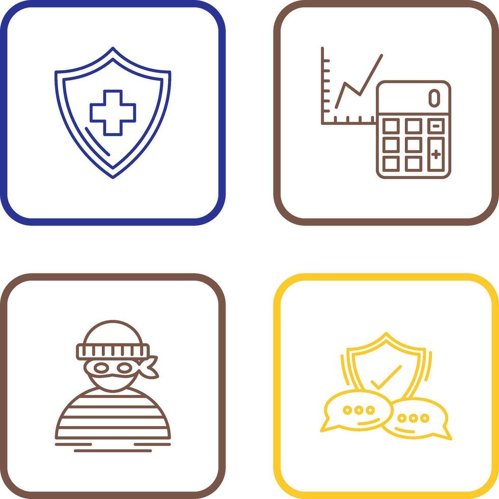 Accounting and Health Icon vector