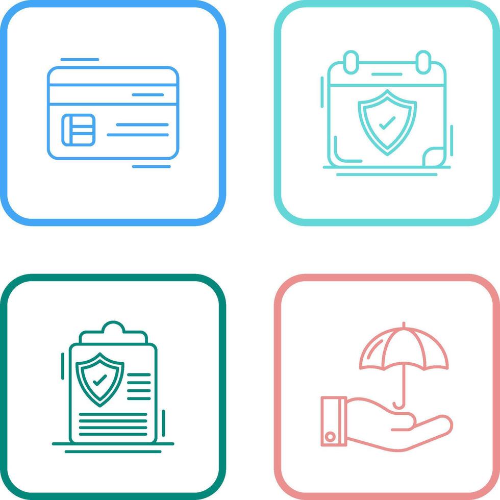 Credit Card and Period Time Icon vector