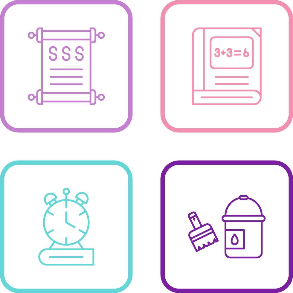History and Math Icon vector