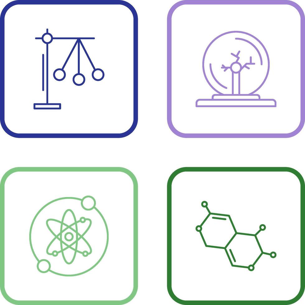 Pendulum and Plasma Ball Icon vector