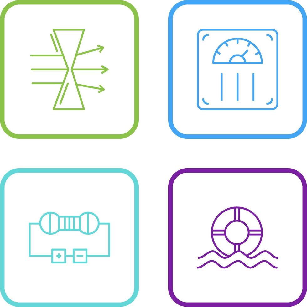 Dispersion and Weight Scale Icon vector