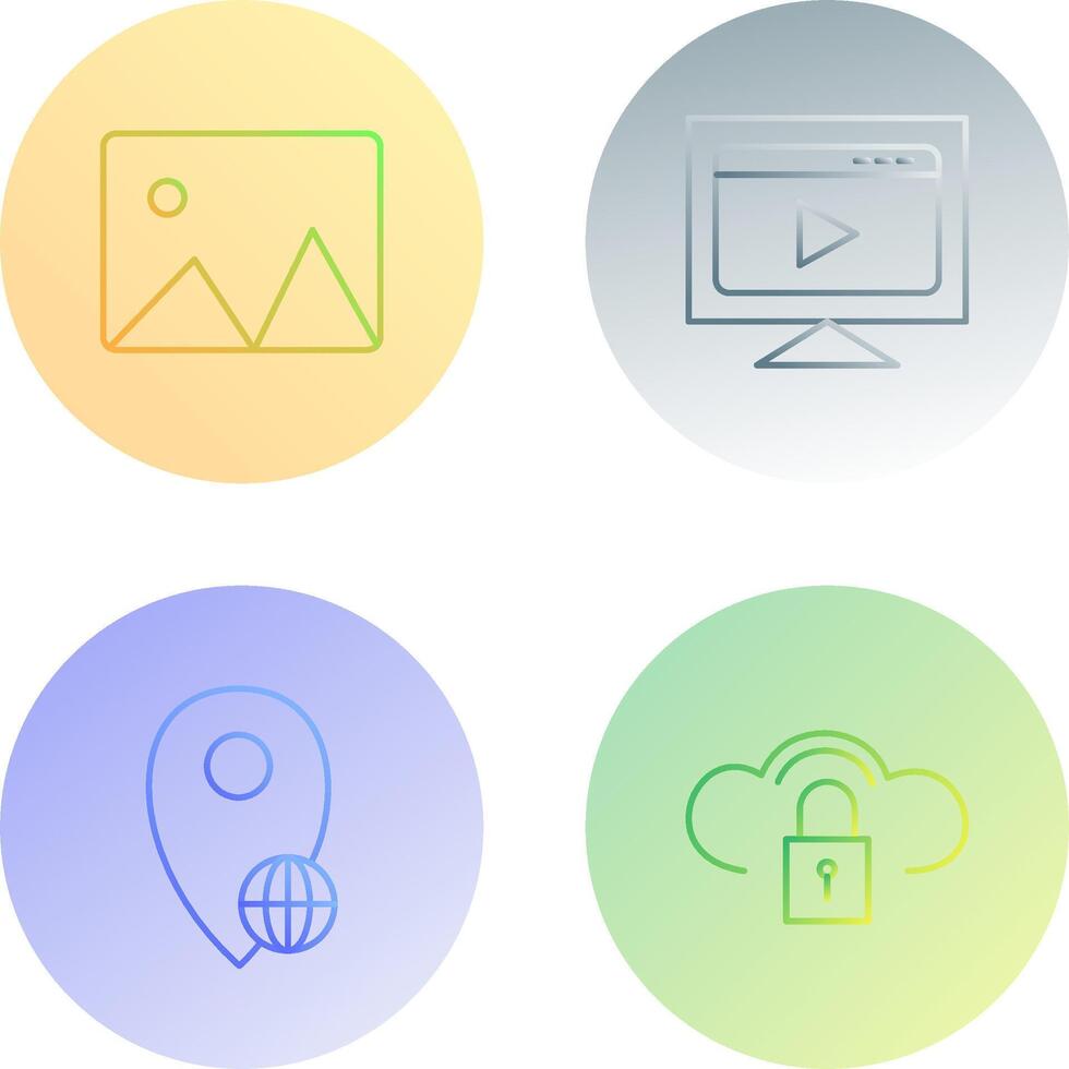albums and streaming Icon vector