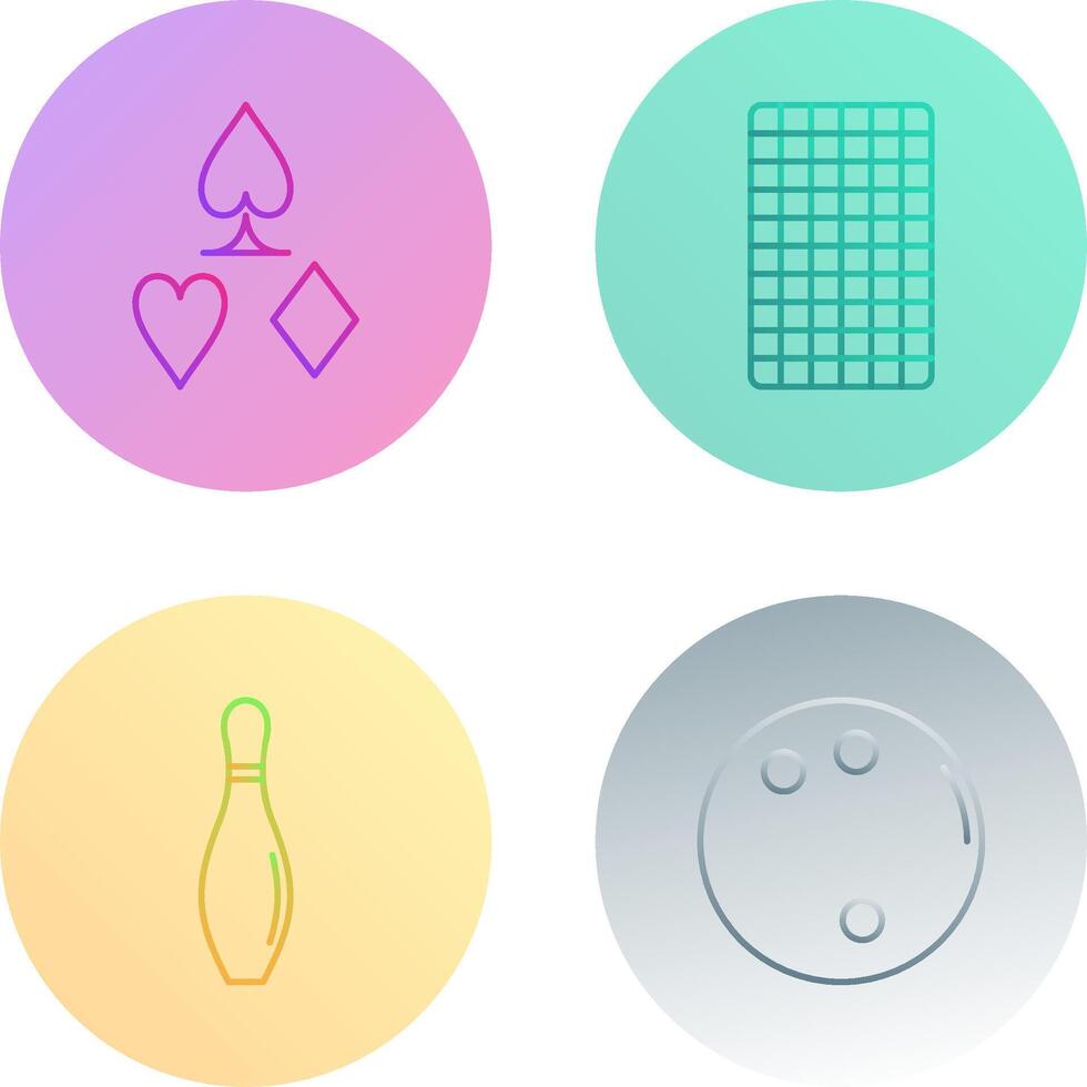 card suits and card backward Icon vector