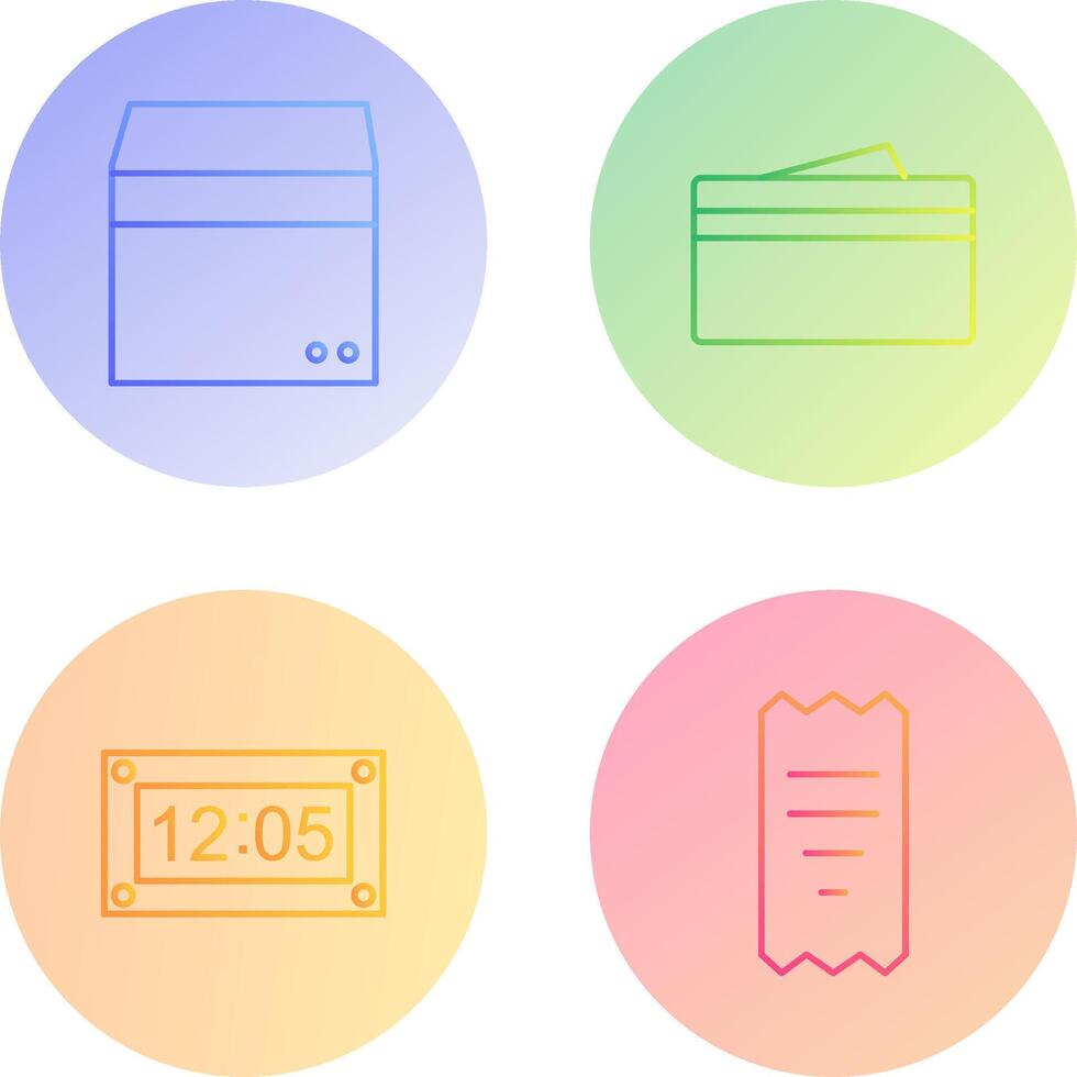 box and wallet Icon vector
