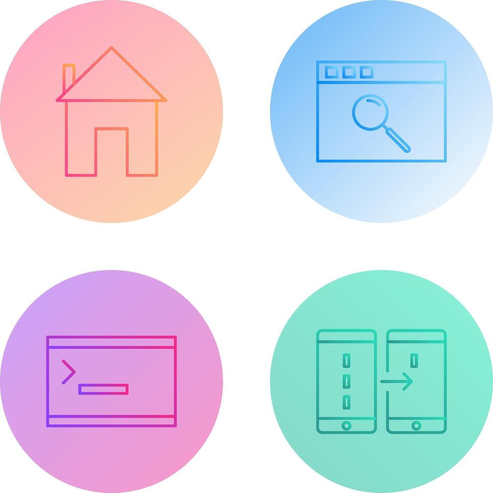 homepage and browser Icon vector