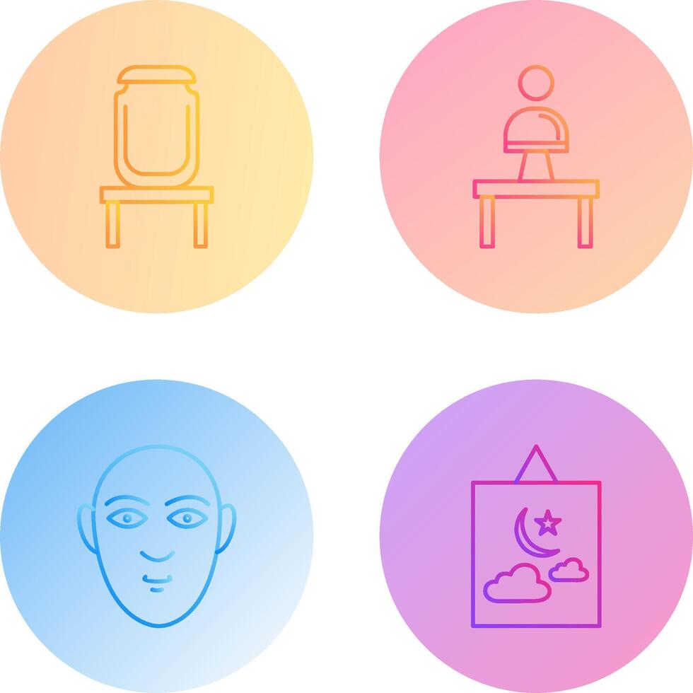 Jar on Display and Monument Icon vector